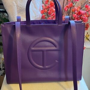 Telfar Authentic brand new Purple Women's Logo Tote Bag - Elegant Everyday Carry